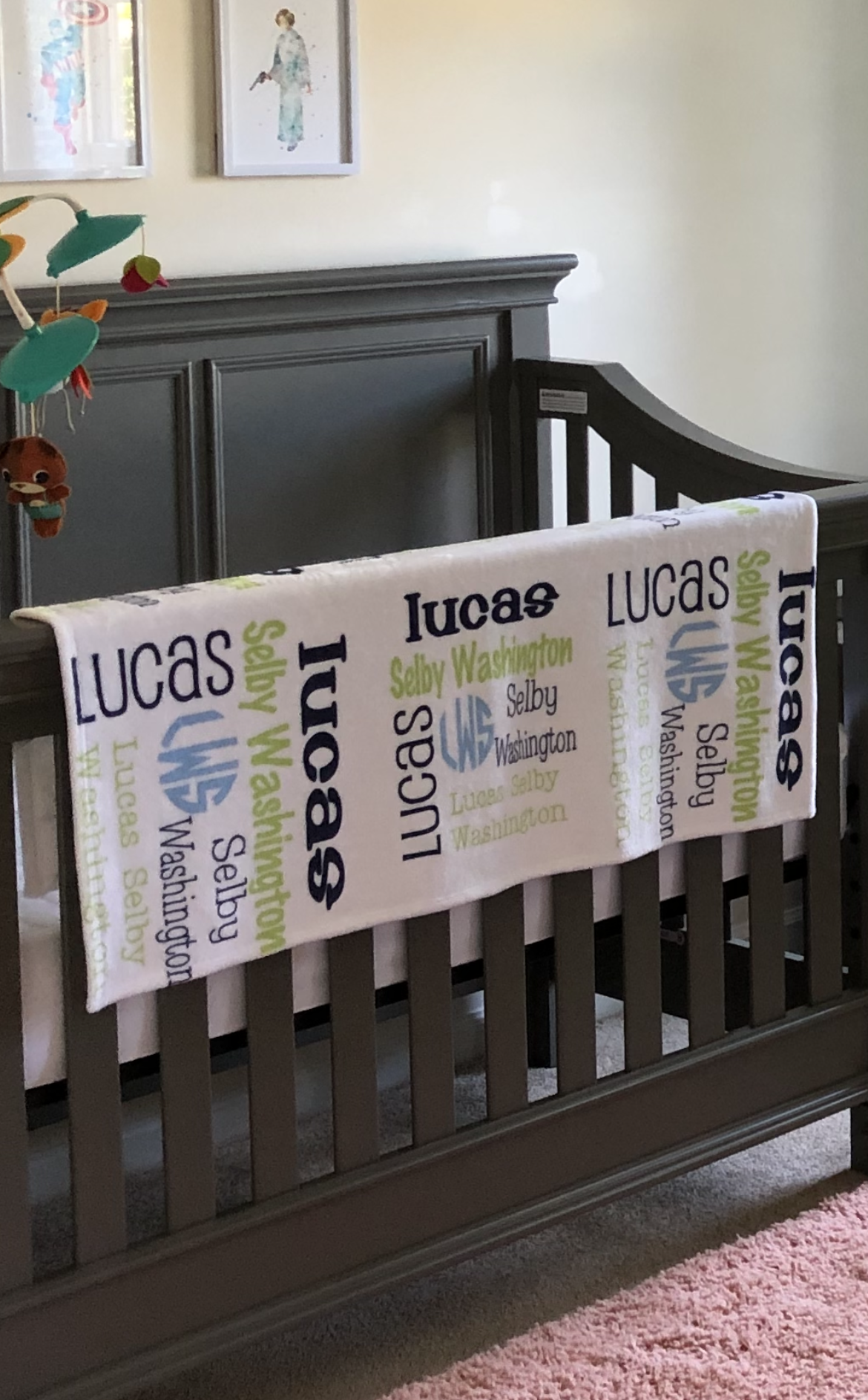 Personalized Minky Baby Blanket