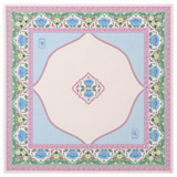Summer Blossom Mahjong Mat with light colors and delicate floral pattern