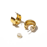 [Brenda Grands] 18K Gold Twin Hoops Mini
