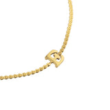 [Brenda Grands] Waterproof Gold Dainty Initial Bracelet