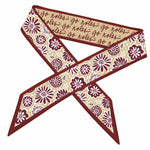 Skinny satin scarf with Florida State Seminoles design
