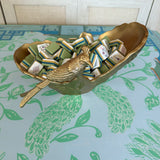 Crested Gold Bird Mahjong Tile Catchall