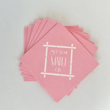 Get Your Mahj On Pink Hostess Napkins&nbsp;