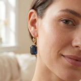 [Sorrelli] Kathleen Studded Dangle Earrings – Blue