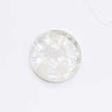 Milky White Circular Acetate Dice Catchall