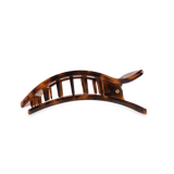 [TELETIES] Flat Rectangle Hair Clip – Medium Tortoise