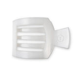 Teleties - Coconut White - Medium Flat Square Clip