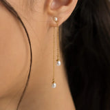 [Brenda Grands] 18K Gold Pearl Drop Earrings