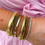 18K Gold Plated Bangle Bracelets - The Pink Pineapple 850