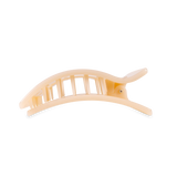 [TELETIES] Flat Rectangle Hair Clip – Medium Almond Beige