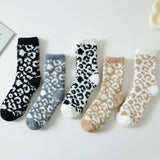 Leopard Pattern Plush Socks