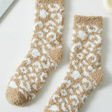 Leopard Pattern Plush Socks