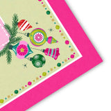 Very Merry Pink Christmas Mahj Mahjong Mat