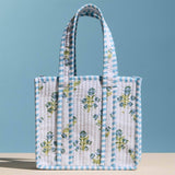 Garden Stroll Floral Quilted Tote