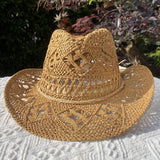 Lafite Grass Edge Straw Fedora Hats