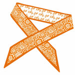 Tennessee Volunteers skinny satin scarf in orange and white
