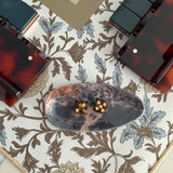 Blue Marble Oval Dice Catchall