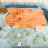 Burlwood Reserve Mahjong Tile Storage Box