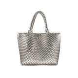 BC Bags Pewter Woven Tote