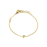 [Brenda Grands] Waterproof Gold Dainty Initial Bracelet