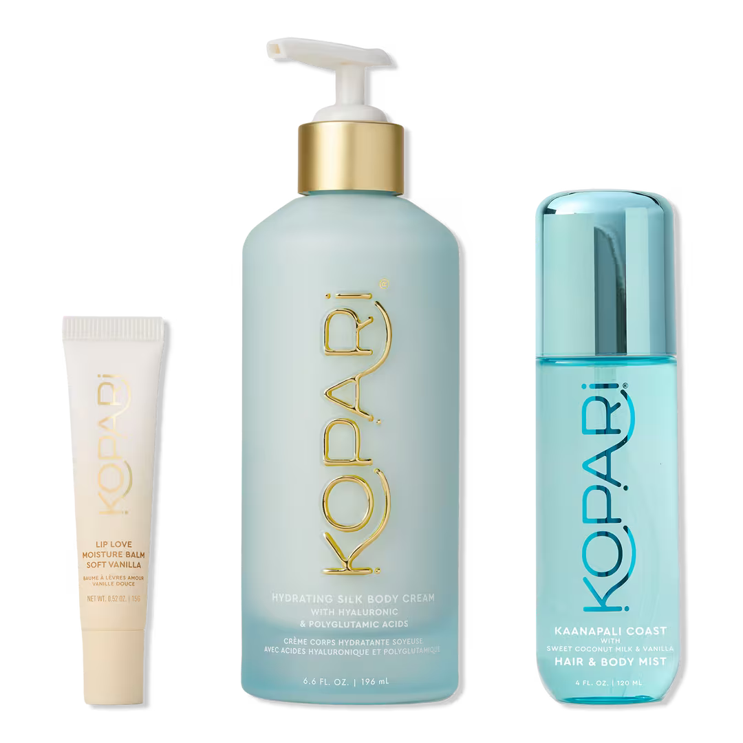 [Kopari] Soft & Silky Body & Lip Kit with body cream, hair & body mist, and lip balm