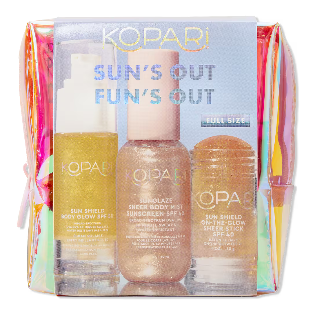 [Kopari] Sun’s Out, Fun’s Out SPF Body Kit with stick, gel, and mist