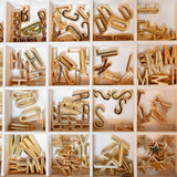 Gold Letter Scarf Initial Slides
