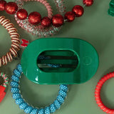 [TELETIES] Flat Round Hair Clip – Small Mistletoe