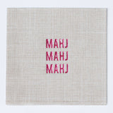 MAHJ MAHJ MAHJ Mahjong Cocktail Napkins