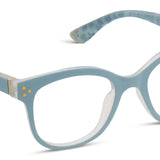 Peepers Flower Child Light Blue Reading Glasses