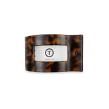 [TELETIES] Flat Rectangle Hair Clip – Small Tortoise
