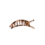 [TELETIES] Flat Rectangle Hair Clip – Small Blonde Tortoise