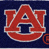 Auburn Navy Beaded Credit Card Holder