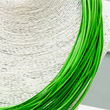 Lily Leatherette Strand Necklace in Lime