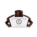 [TELETIES] Open Hair Clip – Medium Tortoise