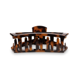 [TELETIES] Open Hair Clip – Medium Tortoise