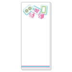 Mahjong Tiles and Dice Skinny Notepad
