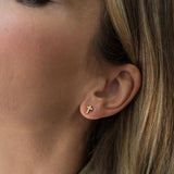 [Brenda Grands] 24K Gold Dainty Cross Studs