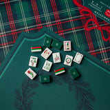 Evergreen & Tartan Christmas Mahjong Mat