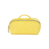 Herringbone Beauty Bag Small Lemon