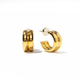 [Brenda Grands] 18K Gold Twin Hoops Mini