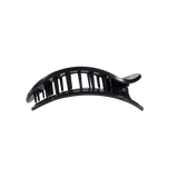 [Teleties] Flat Round Hair Clip | Black Polka Dot Party | Medium
