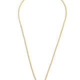 Sparrow Mahjong Tile Ball Bead Necklace in White