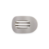 Teleties - Silver Flames - Small Flat Round Clip