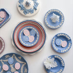 [Rose & Fifth] Heirloom Cameo Needleminder in Antique Blue and Petal Pink