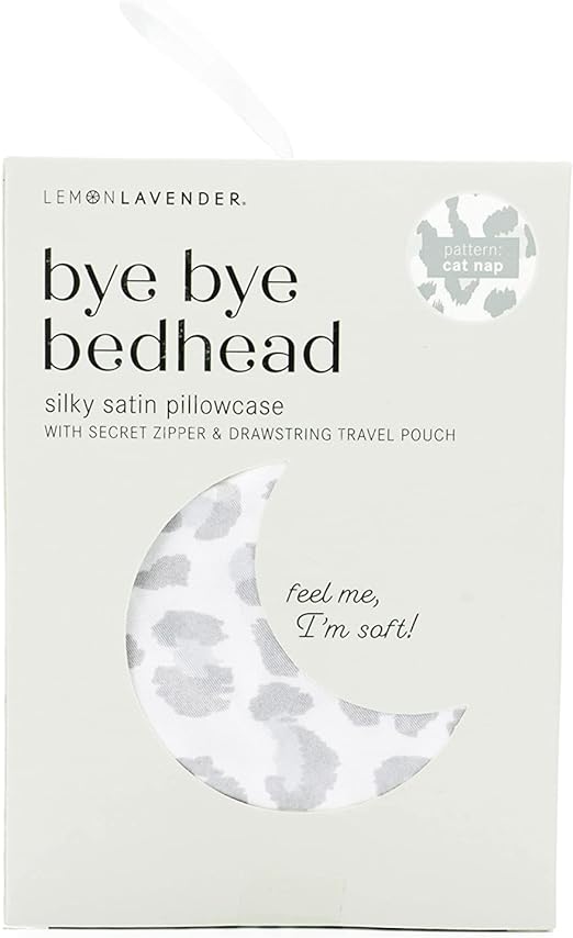 Lemon Lavender Bye Bye Bedhead Silky Satin Pillowcase