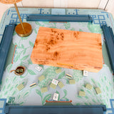 Burlwood Reserve Mahjong Tile Storage Box