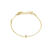 [Brenda Grands] Waterproof Gold Dainty Initial Bracelet