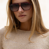 [Freyrs] Billie Aviator Sunglasses in Dark Cherry