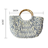 Summer Straw Beach Tote Bag